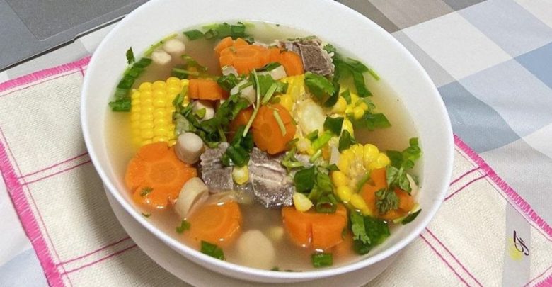 bắp non nấu canh